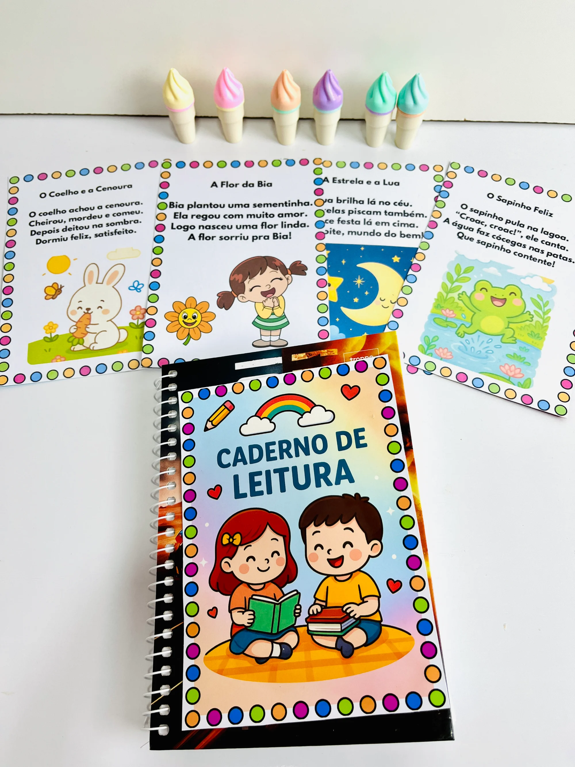 CADERNO DE LEITURA – ANOS INICIAIS ALFABETIZAÇÃO — capa do material