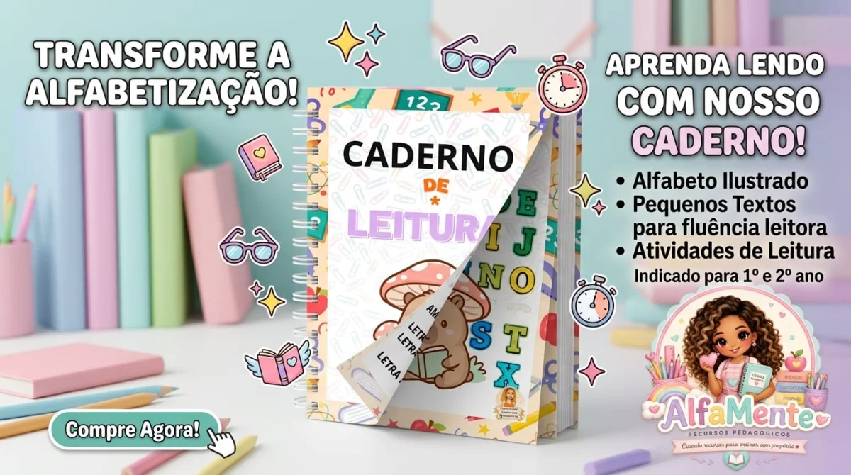 Caderno de leitura – PDF para Imprimir | Alfabetização — Alfabetização para Educação Infantil: Caderno de Leitura –…