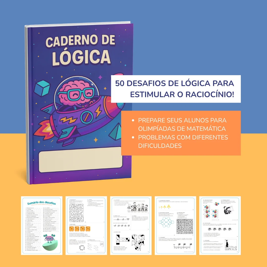 Caderno de Lógica: 50 desafios de raciocínio lógico para imprimir — Matemática para 5º ano: Caderno com 50 desafios de…