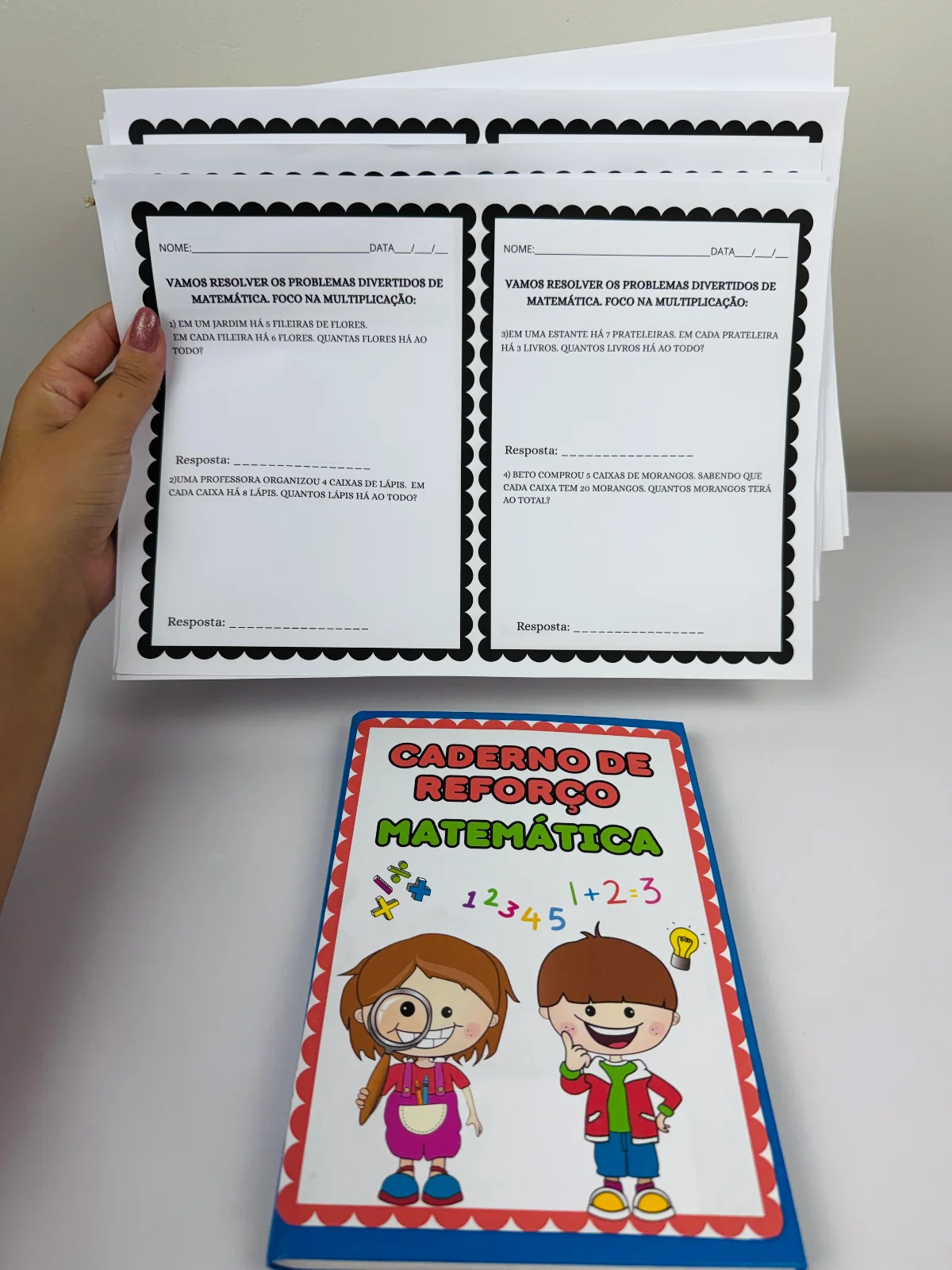 Caderno de Reforço – Matemática — amostra 6: Um material completo e pensado para facilitar o aprendizado das crianças de…