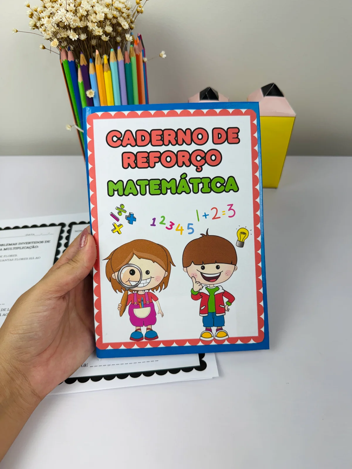 Caderno de Reforço – Matemática — capa do material