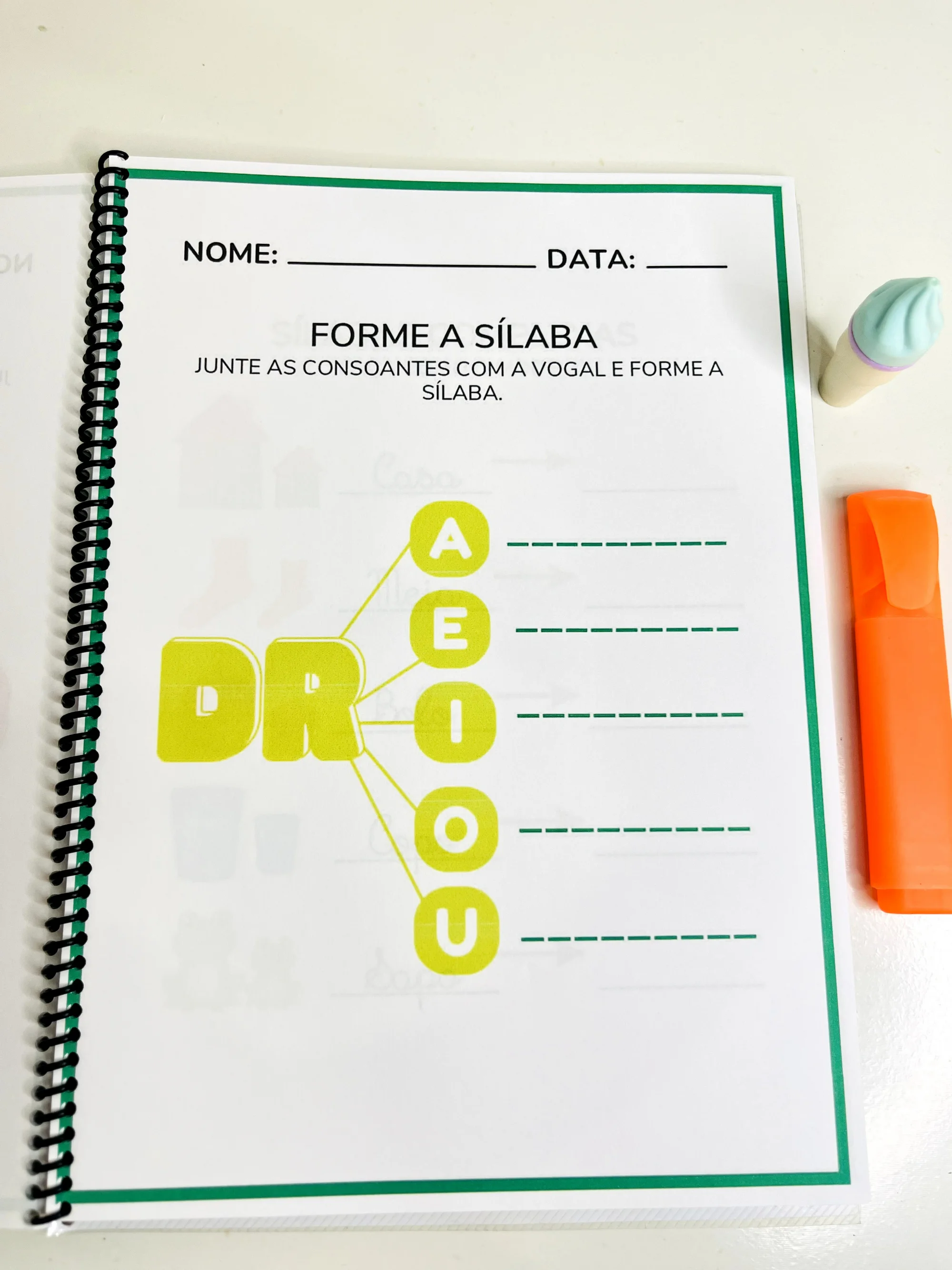 Caderno de Sílabas Complexas para Alfabetização — amostra 2: Caderno de sílabas complexas para apoiar a alfabetização e a…
