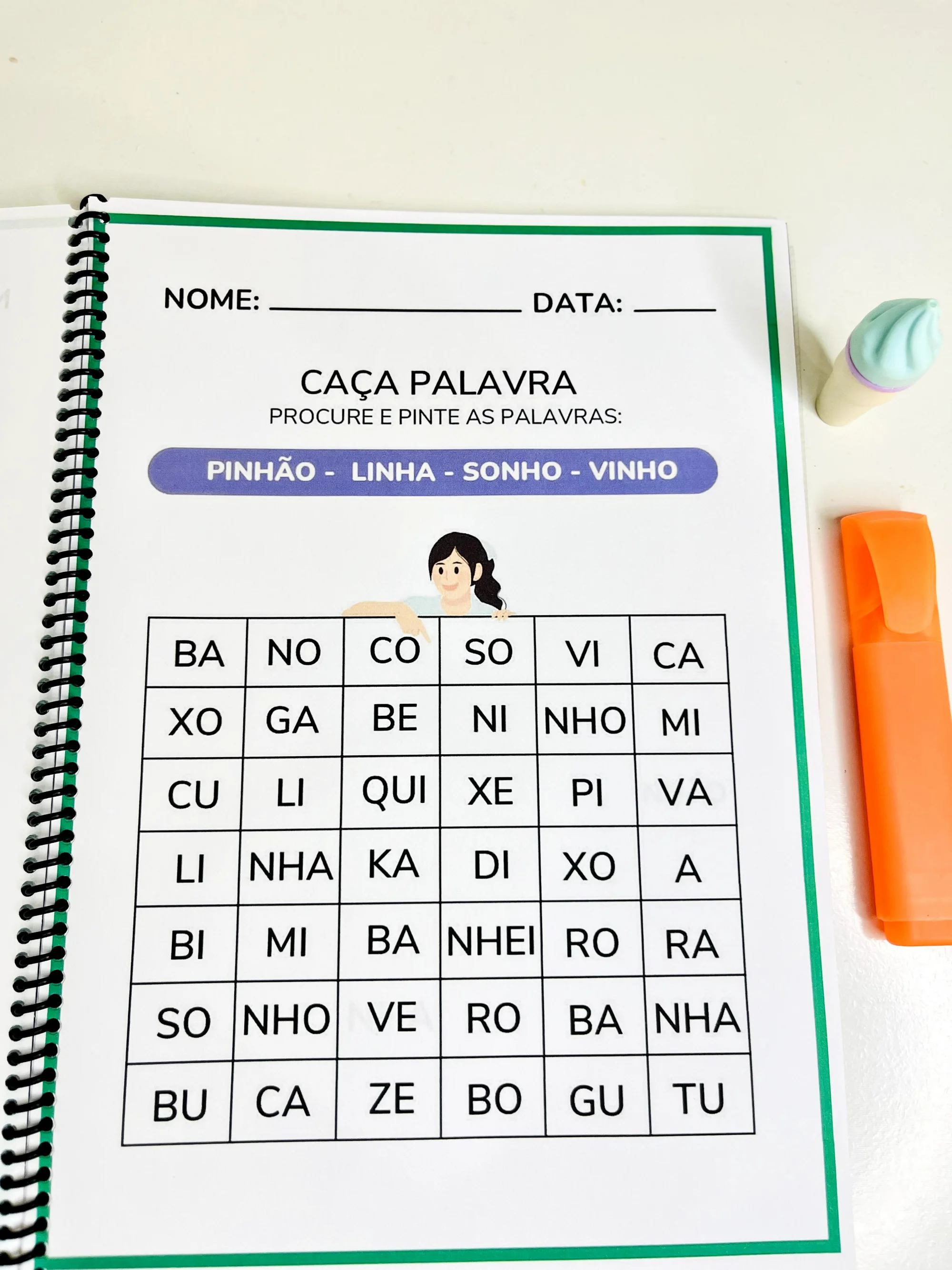 Caderno de Sílabas Complexas para Alfabetização — amostra 6: Caderno de sílabas complexas para apoiar a alfabetização e a…