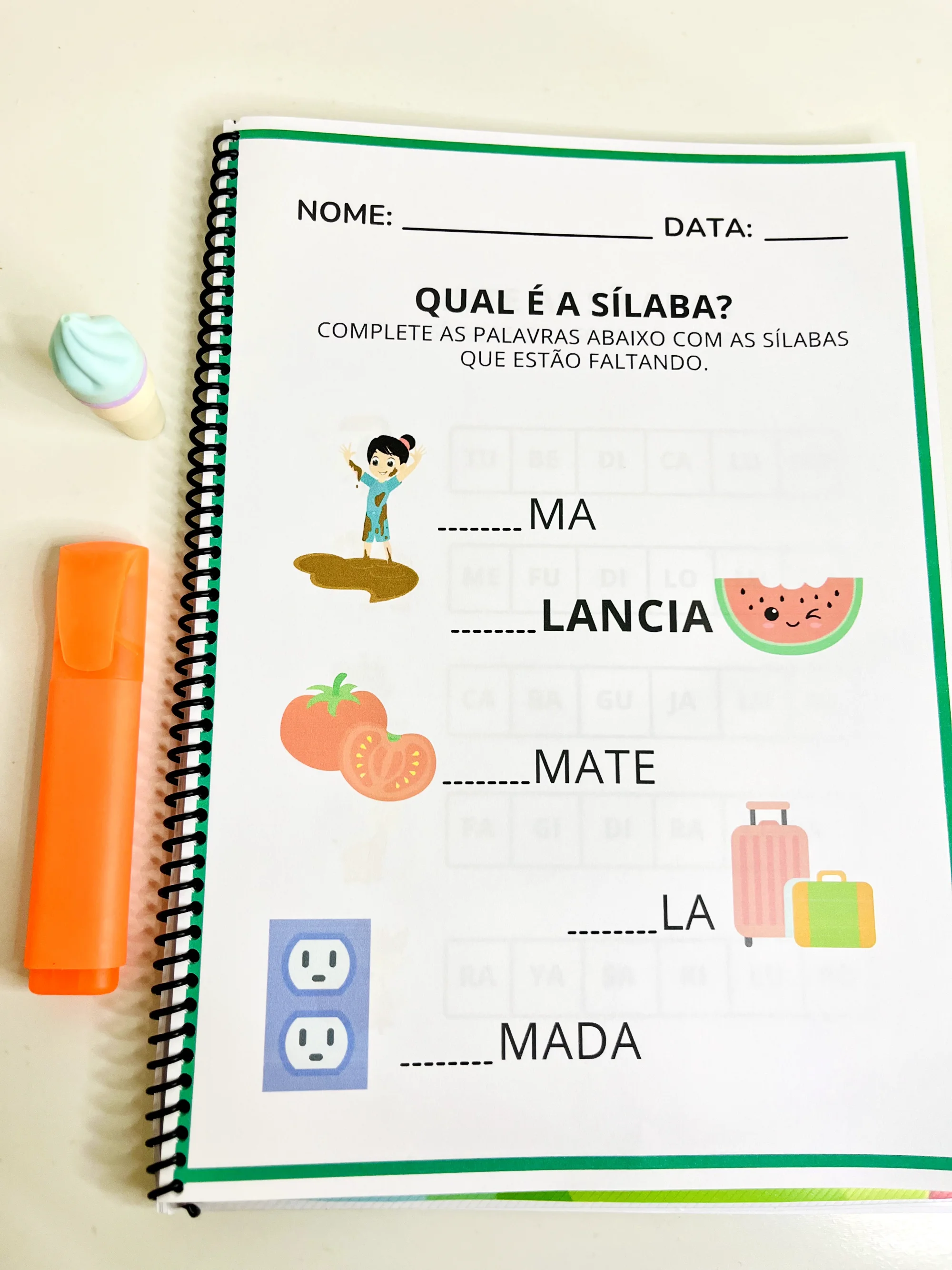 Caderno de Sílabas Simples para Alfabetização — amostra 2: Caderno de Sílabas Simples com 62 páginas para apoiar a… Caderno de Sílabas Simples para Alfabetização — amostra 2: Caderno de Sílabas Simples com 62 páginas para apoiar a…