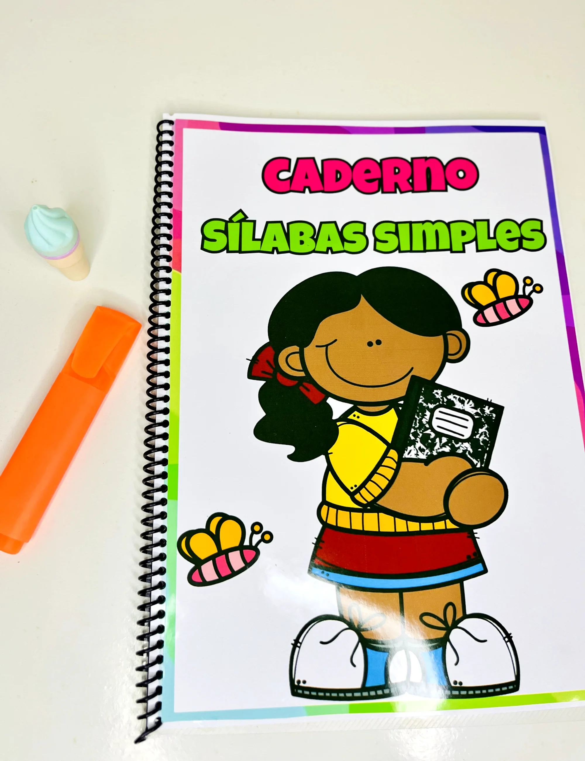 Caderno de Sílabas Simples para Alfabetização — capa do material
