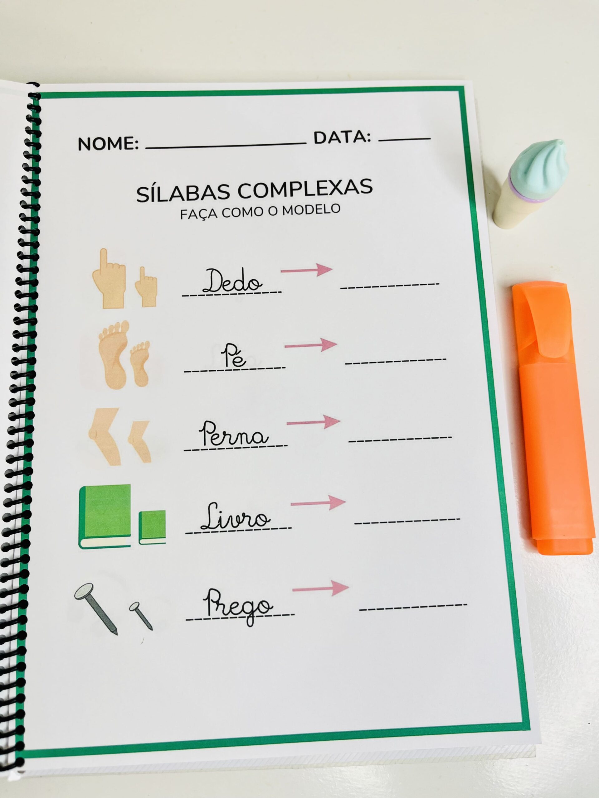 Caderno sílabas complexas 51 páginas de atividades | Alfabetização — amostra 1: Sobre o CADERNO SÍLABAS COMPLEXAS 51…