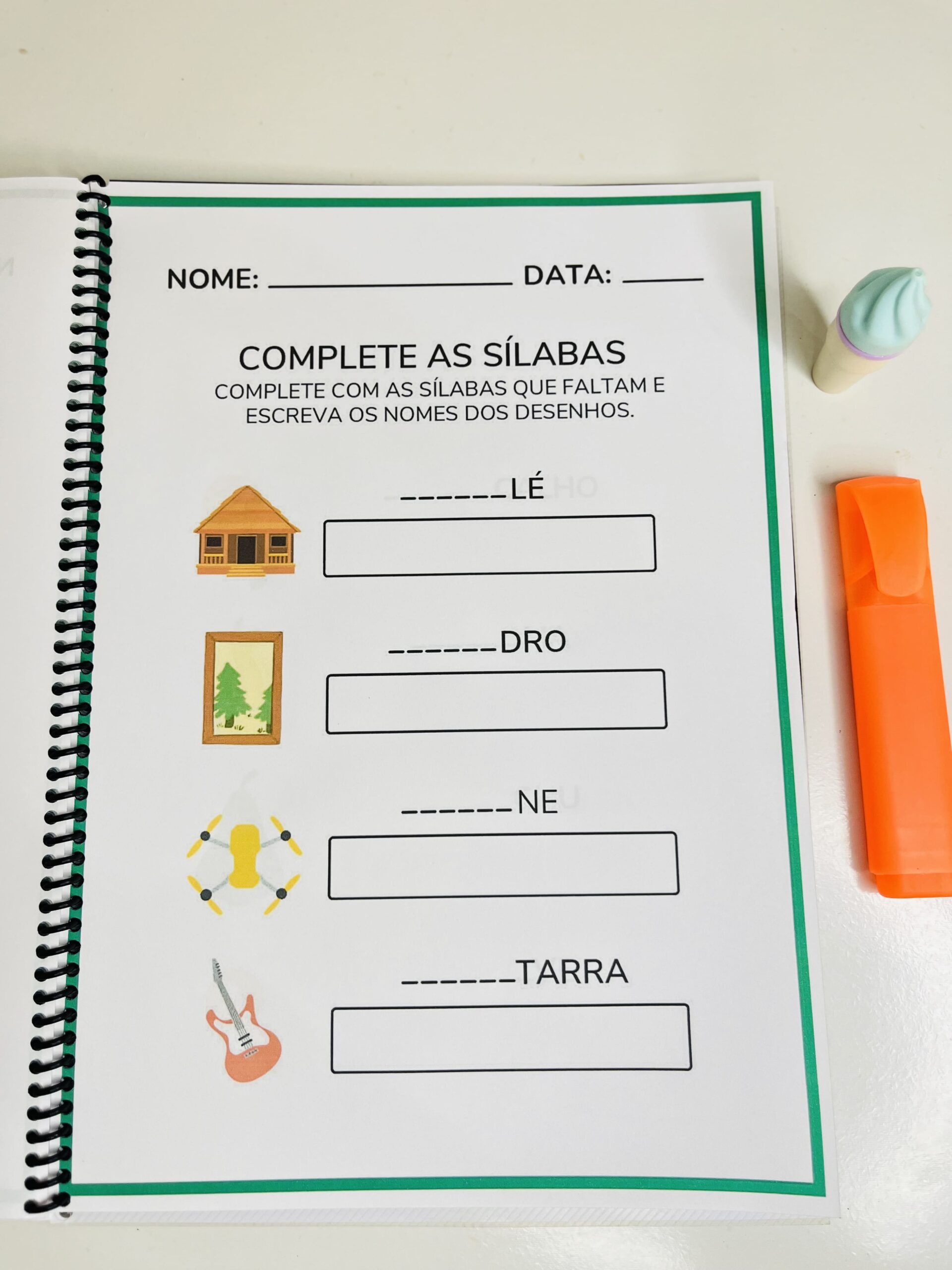 Caderno sílabas complexas 51 páginas de atividades | Alfabetização — amostra 4: CADERNO SÍLABAS COMPLEXAS 51 PÁGINAS DE…