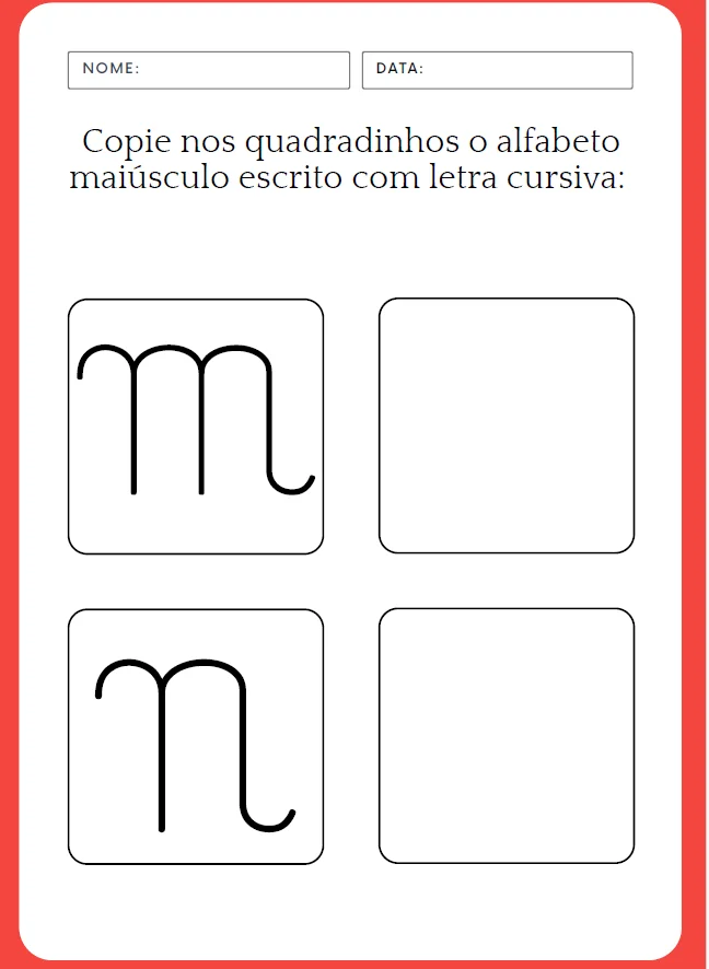 CADERNO TREINO DE LETRA CURSIVA - ALFABETIZAÇÃO — amostra 2: Descubra o poder das Atividades de Alfabetização e Língua…