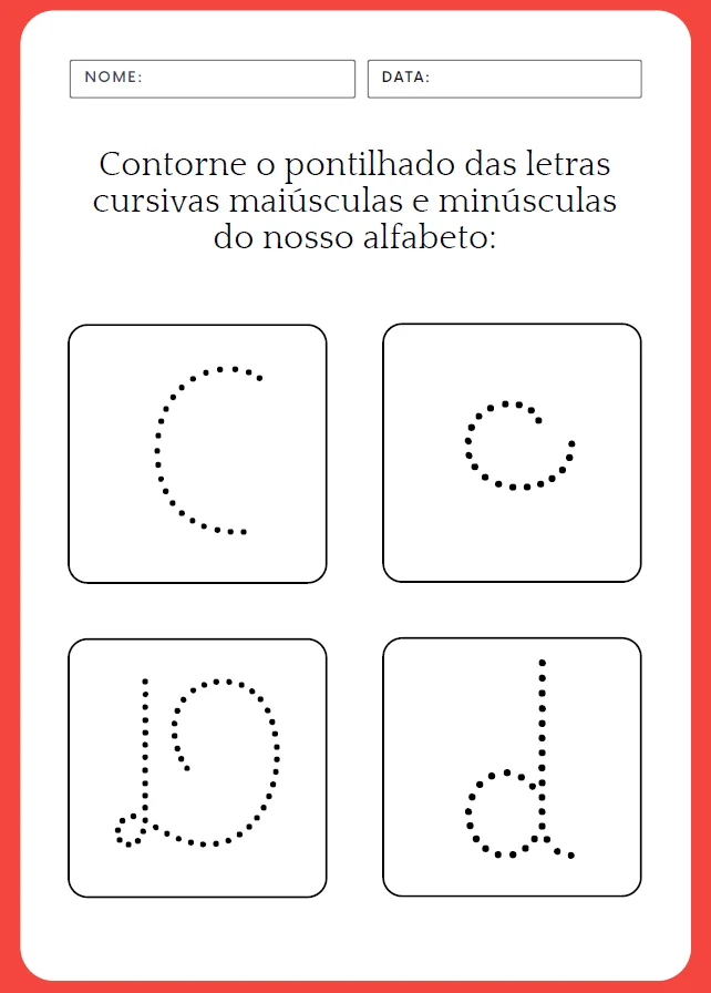 CADERNO TREINO DE LETRA CURSIVA - ALFABETIZAÇÃO — amostra 3: Descubra o poder das Atividades de Alfabetização e Língua…