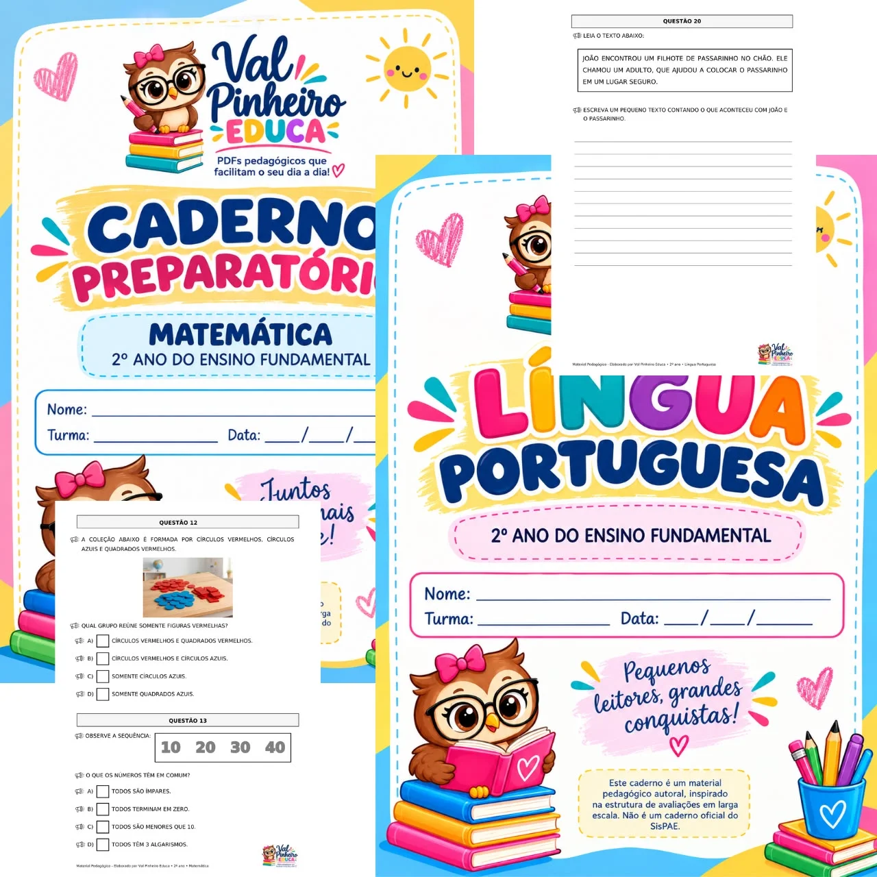 Cadernos Preparatórios de Língua Portuguesa e Matemática - 2º ANO — Matemática para 2º ano: Cadernos Preparatórios de…