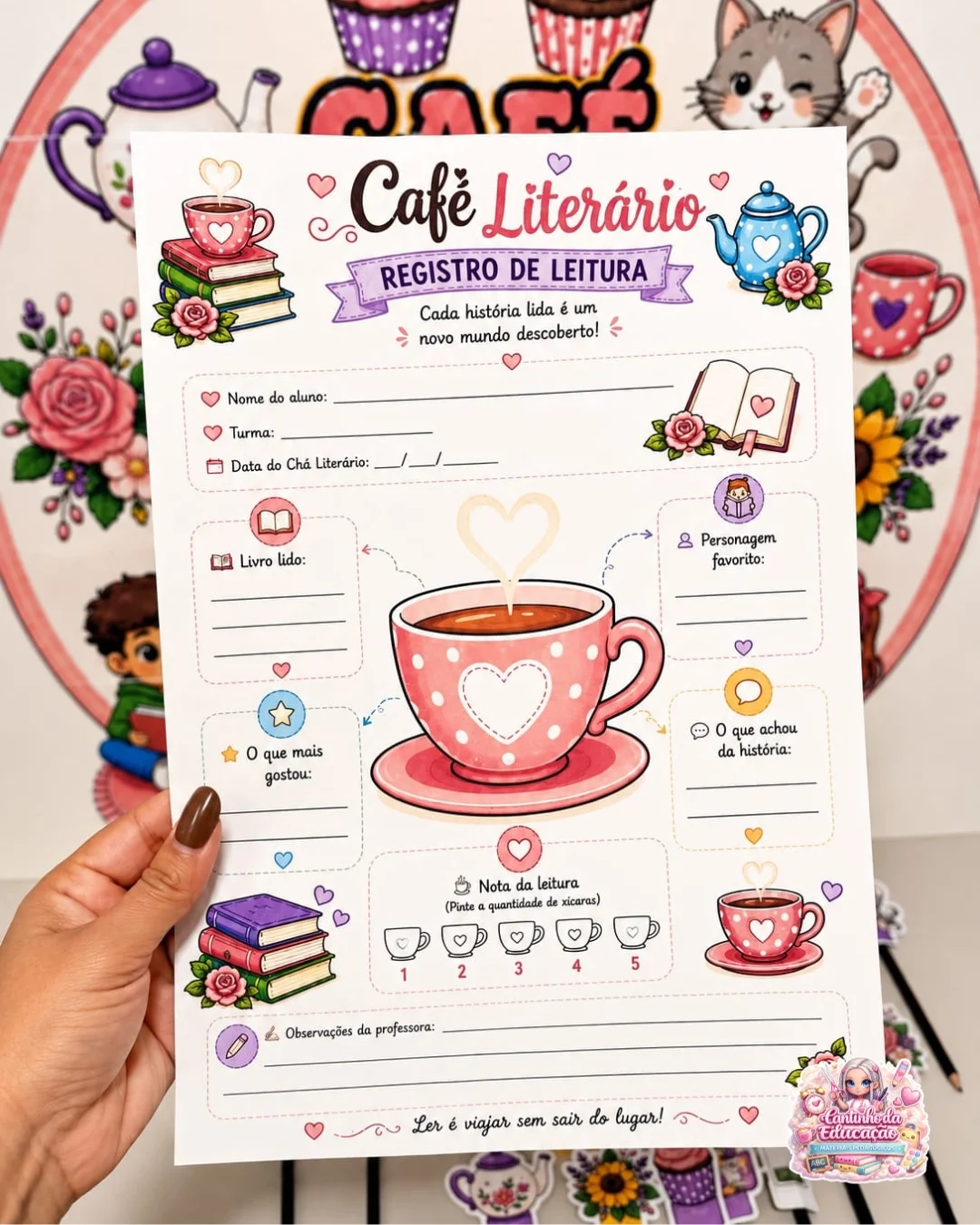 CAFÉ LITERÁRIO – UM KIT COMPLETO PARA ENCANTAR! — amostra 2: Sobre o CAFÉ LITERÁRIO – UM KIT COMPLETO PARA ENCANTAR!