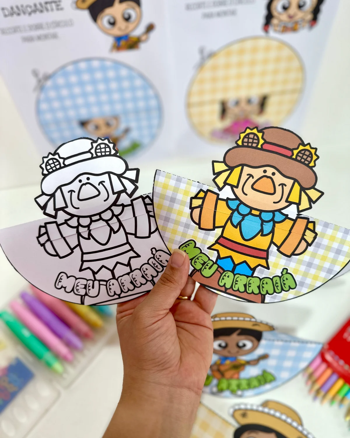 Caipira Dançante – Festa Junina – PDF para Imprimir — amostra 1: O que vem no material Caipira Dançante – Festa Junina – PDF para Imprimir — amostra 1: O que vem no material