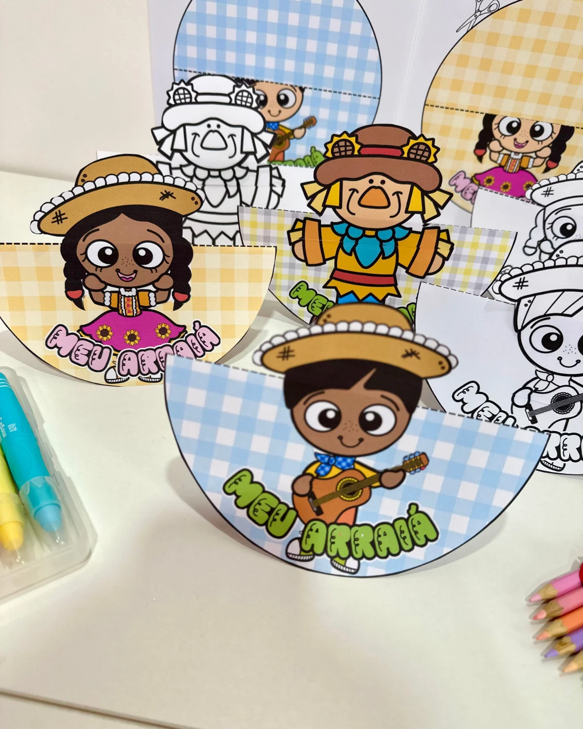 Caipira Dançante – Festa Junina – PDF para Imprimir — amostra 3: Formato e entrega Caipira Dançante – Festa Junina – PDF para Imprimir — amostra 3: Formato e entrega