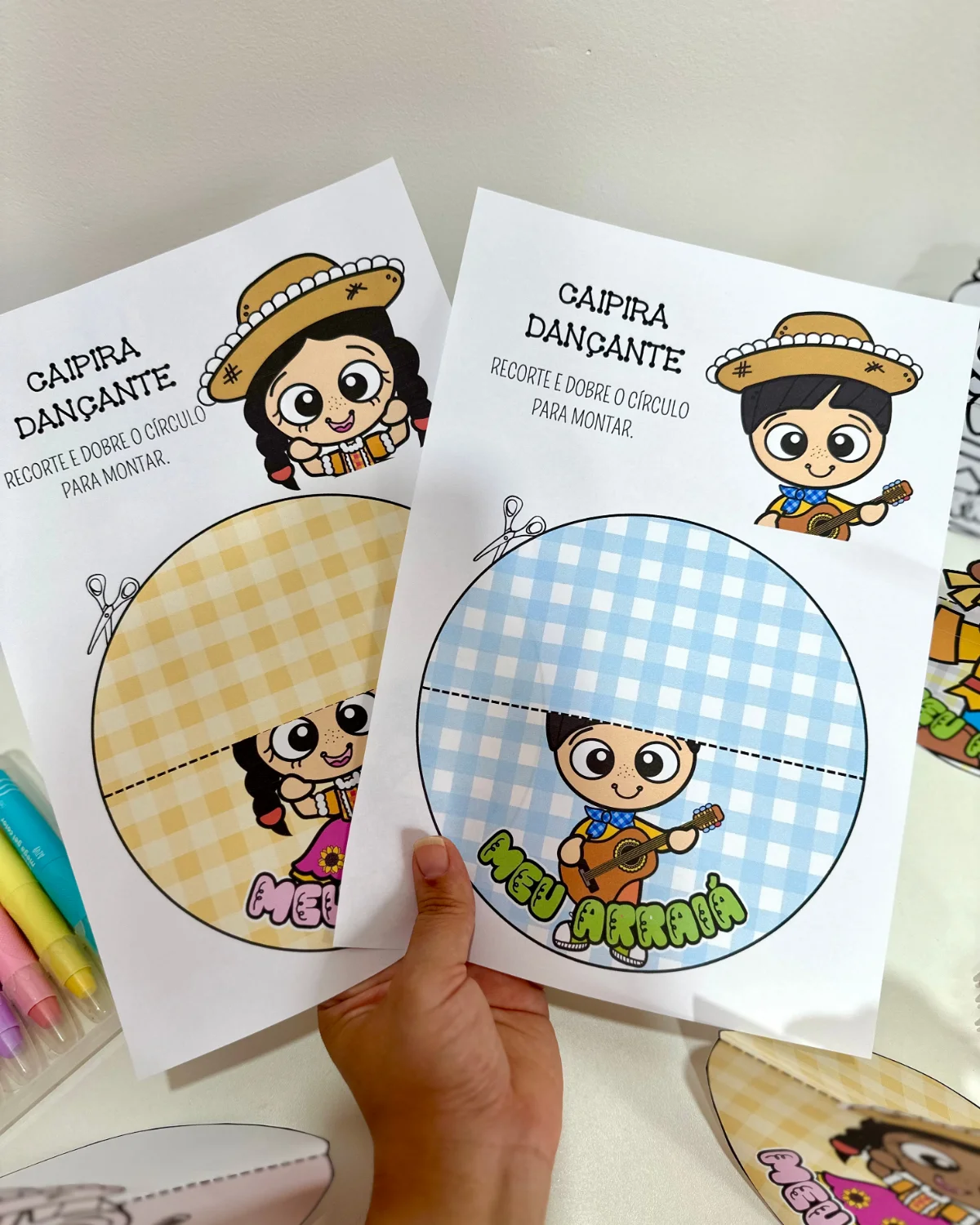 Caipira Dançante – Festa Junina – PDF para Imprimir — amostra 5: Um recurso lúdico e divertido para trabalhar o tema Festa… Caipira Dançante – Festa Junina – PDF para Imprimir — amostra 5: Um recurso lúdico e divertido para trabalhar o tema Festa…