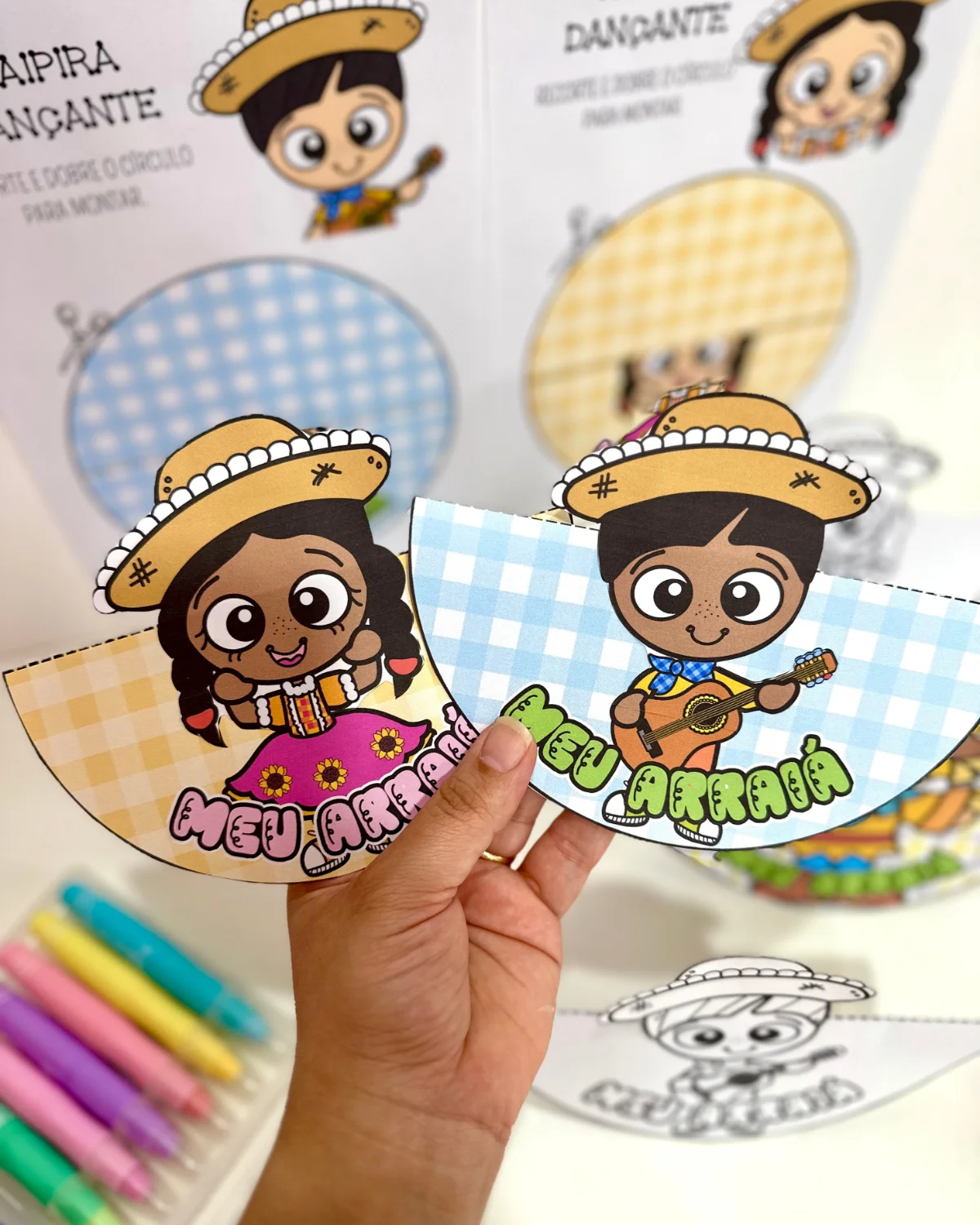 Caipira Dançante – Festa Junina – PDF para Imprimir — amostra 6: Um recurso lúdico e divertido para trabalhar o tema Festa… Caipira Dançante – Festa Junina – PDF para Imprimir — amostra 6: Um recurso lúdico e divertido para trabalhar o tema Festa…