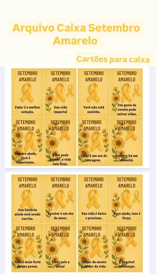💛Caixa da Empatia:Kit Setembro Amarelo para Conscientização e Valorização da Vida💖 — amostra 7: 🌟 Transforme o ambiente…