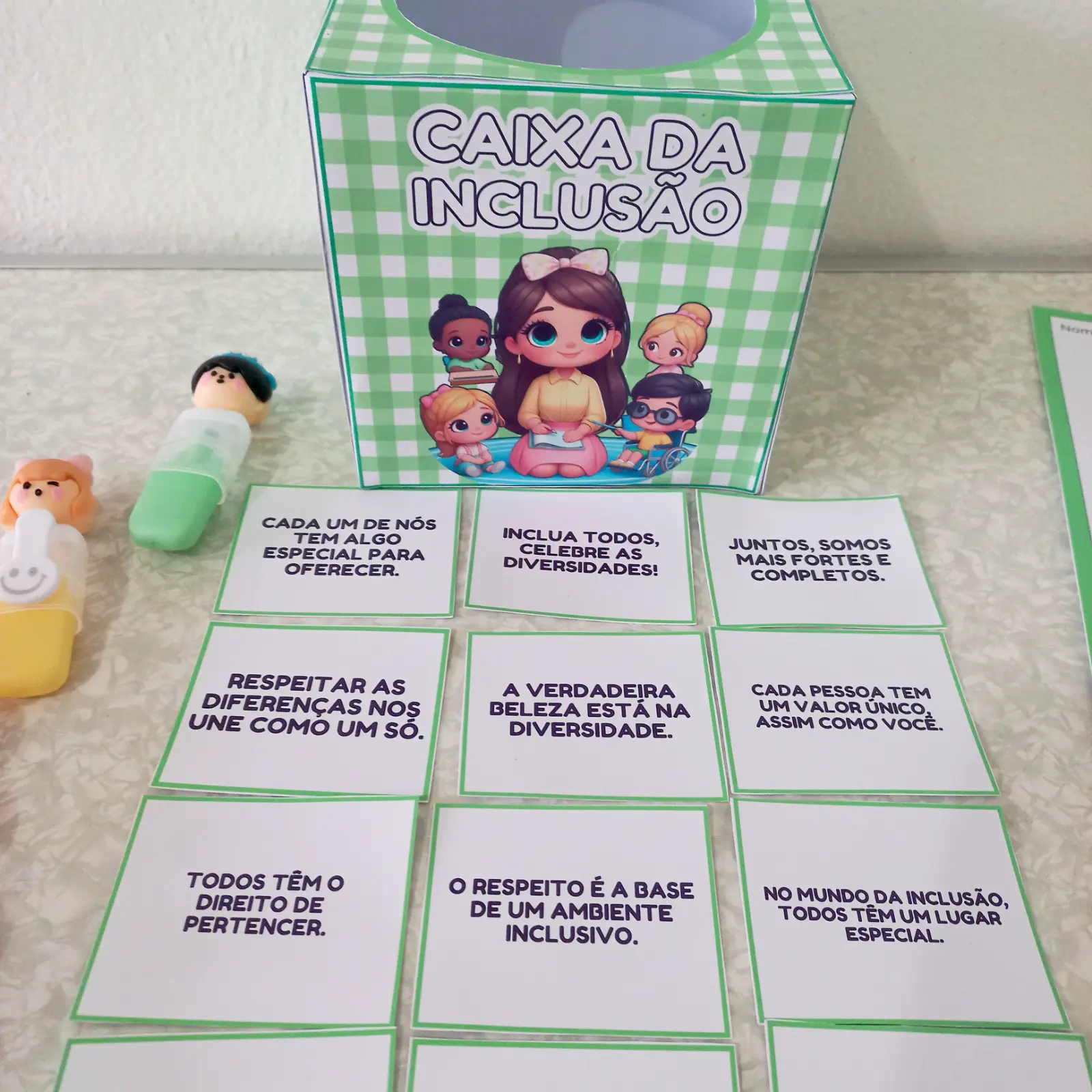 CAIXA DA INCLUSÃO – Atividades para Imprimir — capa do material