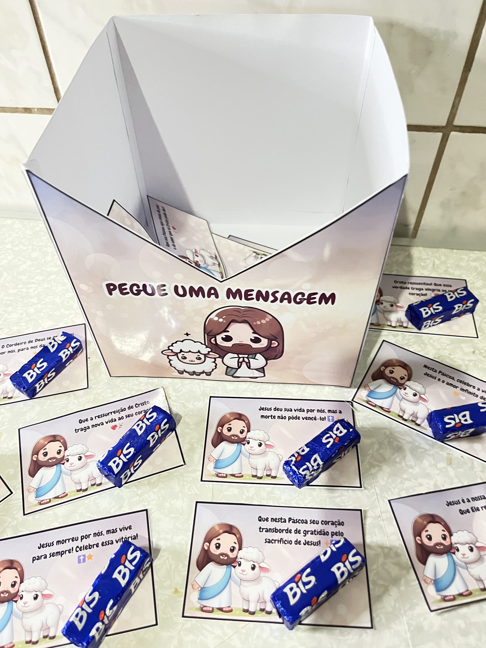 Caixa da páscoa – mensagens de fé e esperança! – Material Pedagógico — amostra 4: Abra esta caixa e deixe-se inspirar pelo…