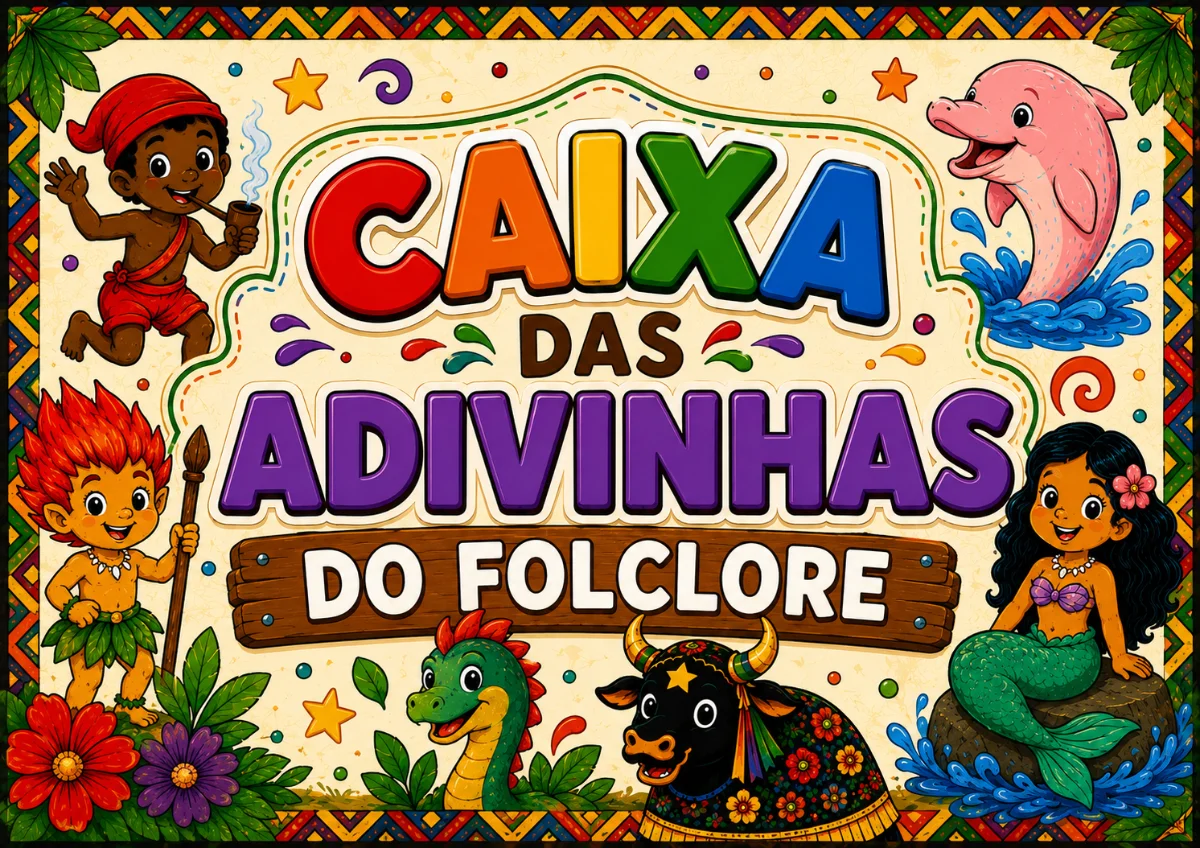 🧩✨ CAIXA DAS ADIVINHAS DO FOLCLORE BRASILEIRO 🇧🇷🌿 — capa do material