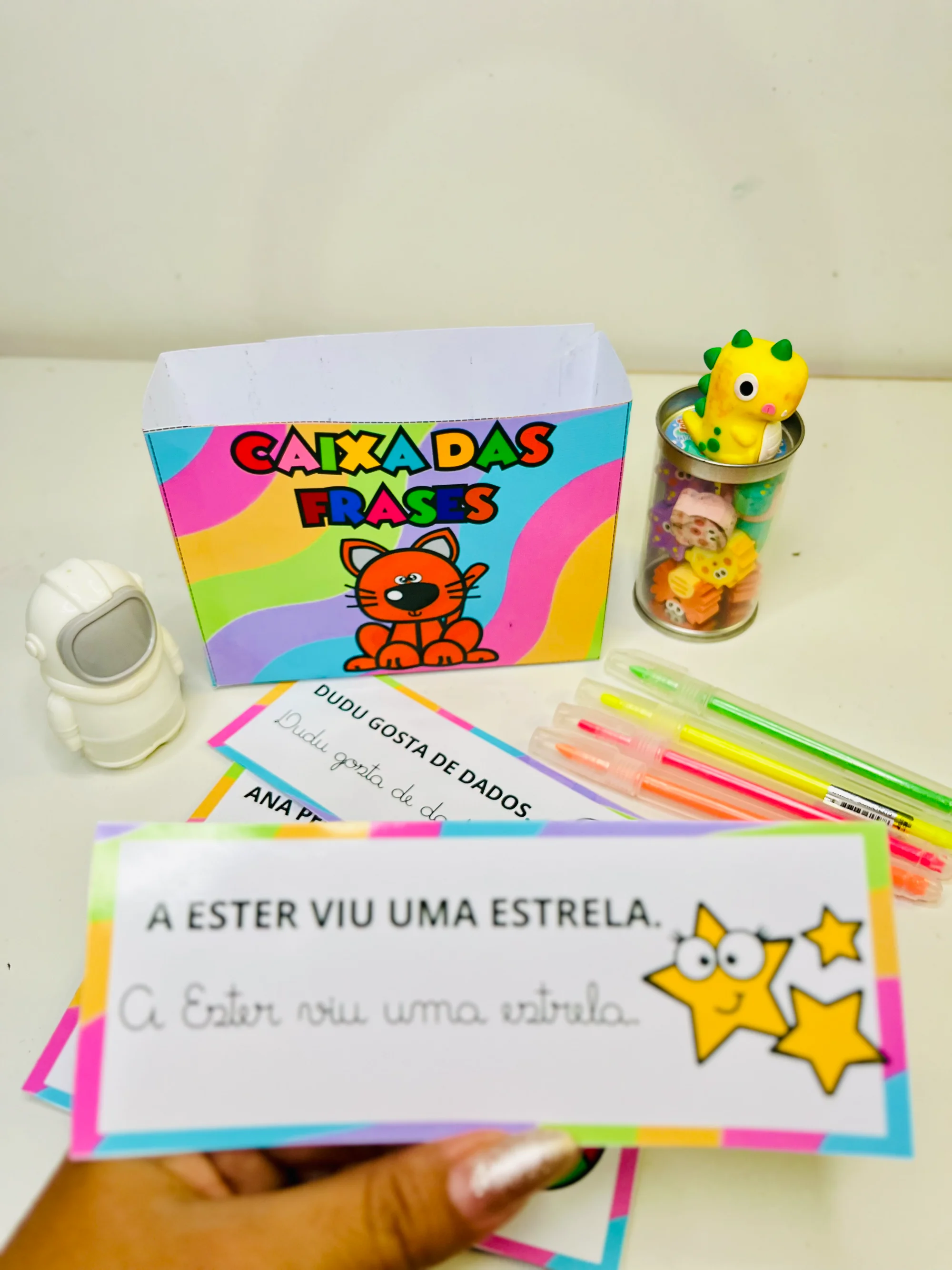 Caixa das Frases – Recurso de Alfabetização para Imprimir — amostra 5: 👩‍🏫 Indicado para alfabetização, anos iniciais do…