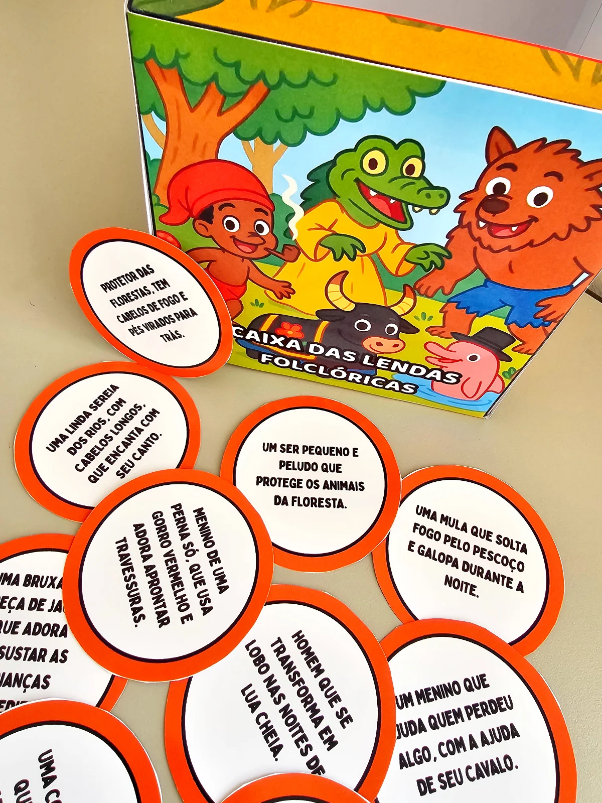 Caixa das Lendas Folclóricas – Jogo Interativo de Adivinhas — Alfabetização para Educação Infantil: Torne o aprendizado das…