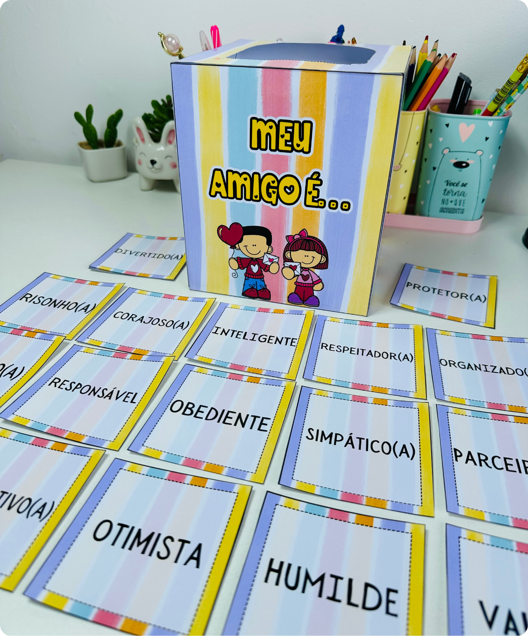 Caixa de amizade para imprimir – Dia do Amigo — amostra 5: Leve o Dia do Amigo para a sala com uma caixa temática em PDF…