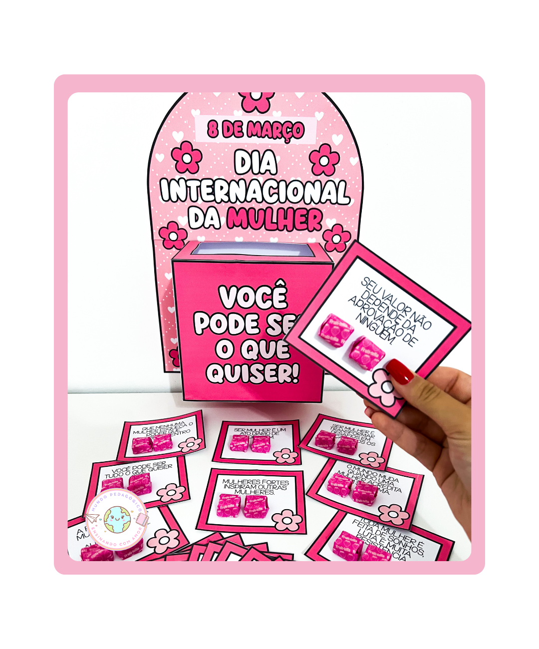 Caixa de homenagem ao Dia da Mulher para imprimir — Datas comemorativas para Todas as séries: Leve uma homenagem ao Dia da…