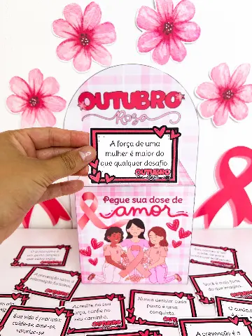 Caixa de Mensagens Outubro Rosa – 36 Frases Motivacionais — capa do material