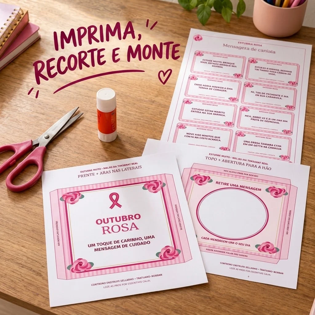 Caixa de Mensagens Outubro Rosa – 40 Cartões — amostra 3: Uma proposta para o Outubro Rosa Caixa de Mensagens Outubro Rosa – 40 Cartões — amostra 3: Uma proposta para o Outubro Rosa