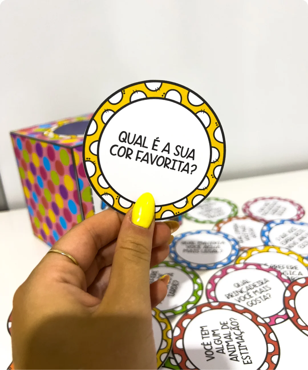 Caixa de perguntas de volta às aulas para imprimir — amostra 1: Uma atividade de conversa para receber a turma
