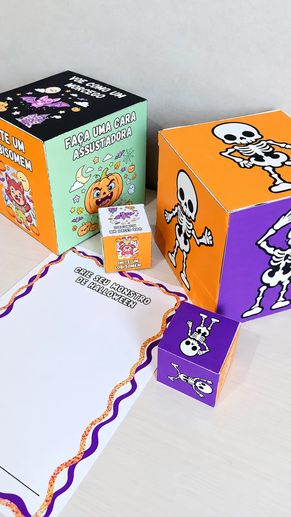 Caixa dos Gestos – Desafios de Halloween — capa do material