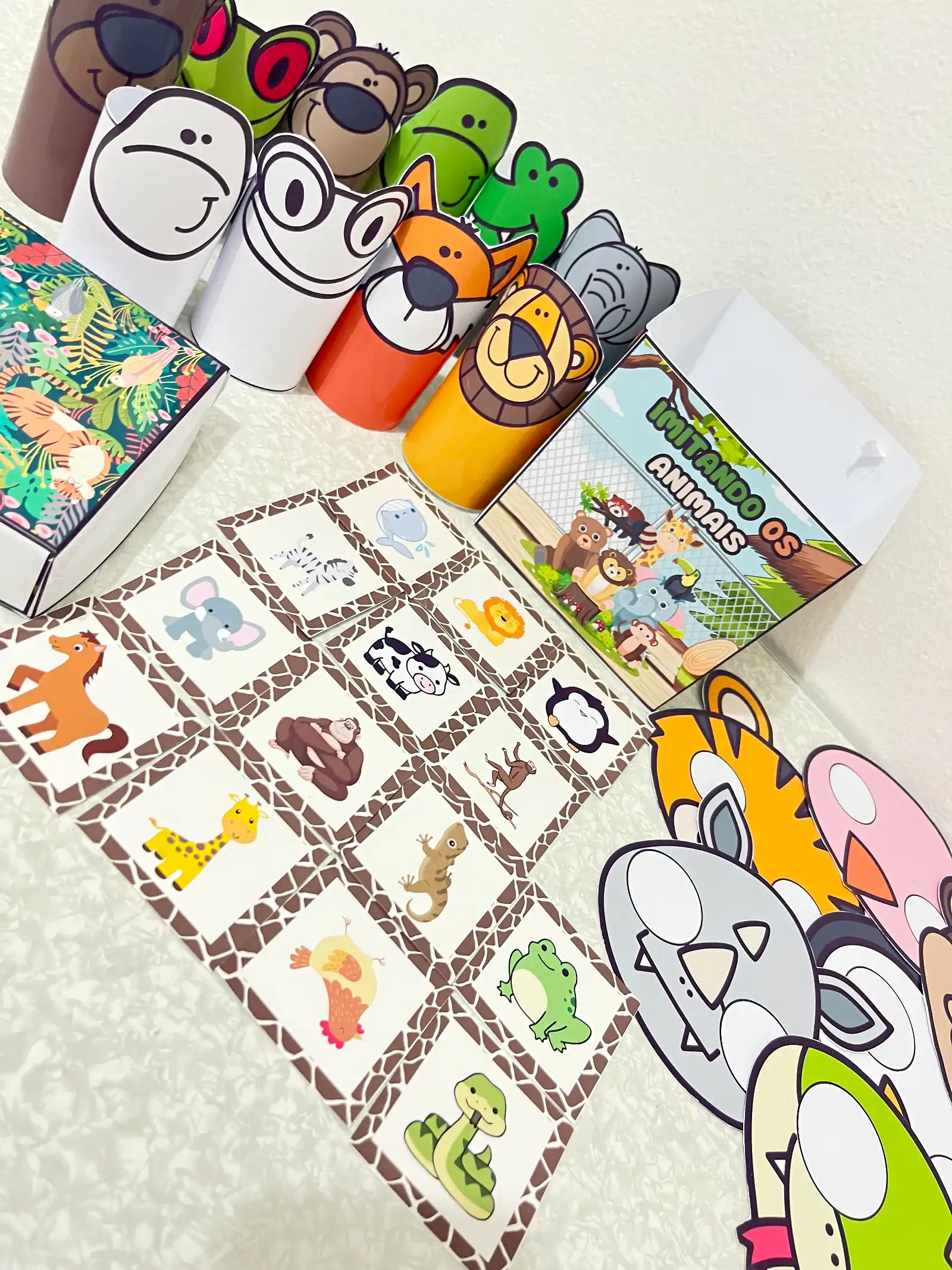 Caixa Imitando os Animais | Cards, Máscaras e Atividades Lúdicas — amostra 5: Recurso pedagógico lúdico para explorar o… Caixa Imitando os Animais | Cards, Máscaras e Atividades Lúdicas — amostra 5: Recurso pedagógico lúdico para explorar o…
