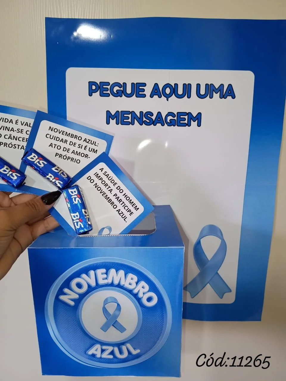 Caixa Mensagens Novembro Azul — capa do material