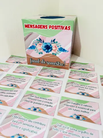 Caixa Mensagens Positivas para Professores em PDF — capa do material