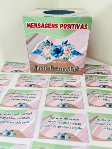 Caixa Mensagens Positivas para Professores em PDF — amostra 3: Caixa surpresa com 30 cartões de mensagens positivas para o… Caixa Mensagens Positivas para Professores em PDF — amostra 3: Caixa surpresa com 30 cartões de mensagens positivas para o…