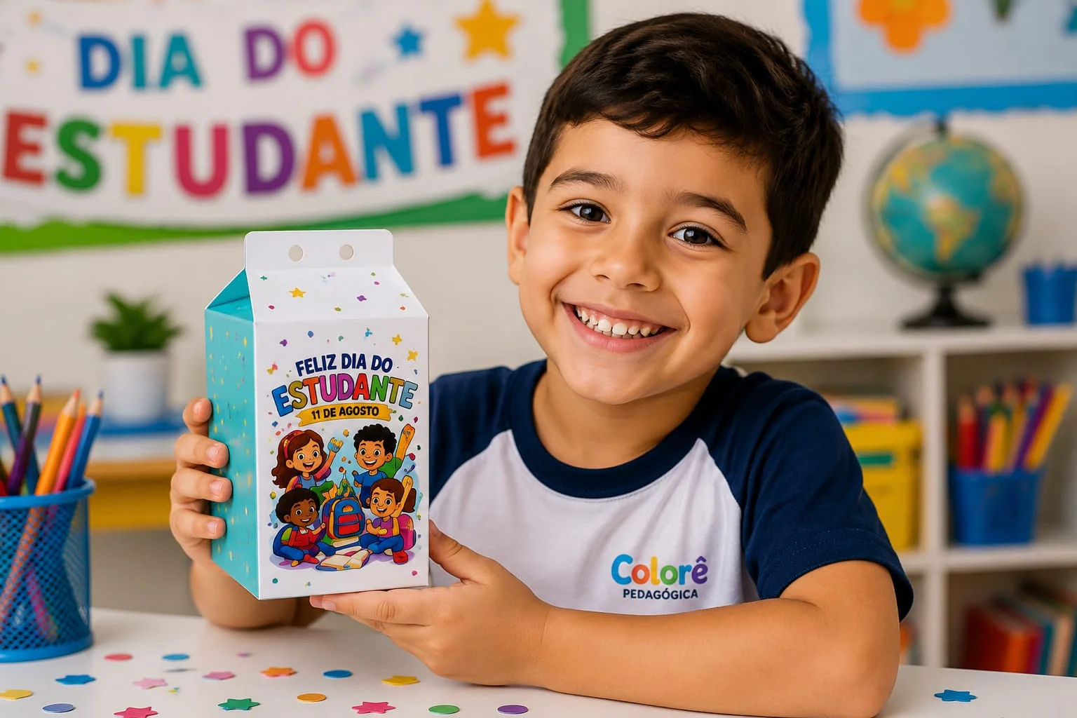 CAIXA MILK PARA DOCES DIA DO ESTUDANTE. SUPREENDA SEUS ALUNOS. — amostra 3: 🎁🎓 CAIXA LEMBRANÇA QUADRADA – DIA DO ESTUDANTE
