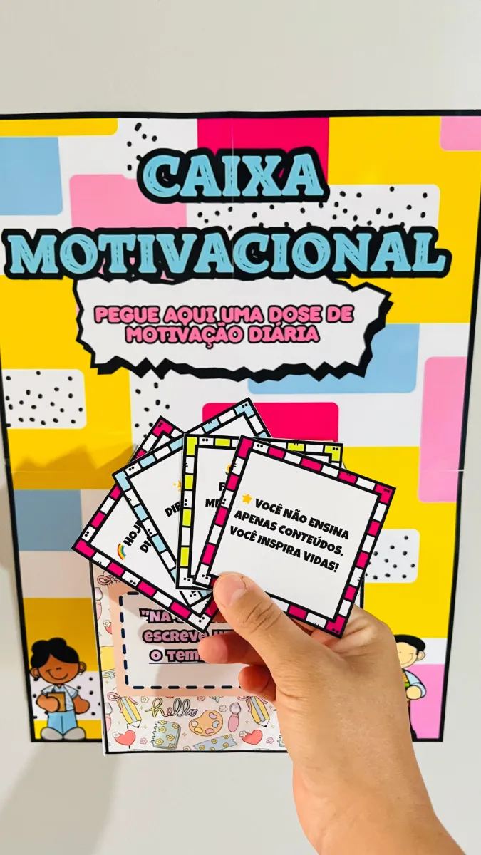 Caixa Motivacional para Professores - Uma Dose de Carinho e Motivação! — amostra 5: Caixa Motivacional para Professores com…
