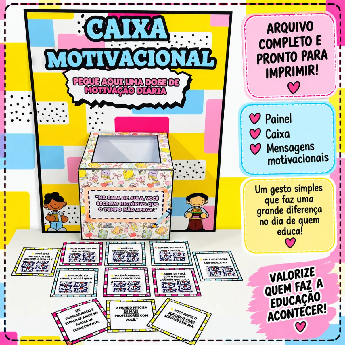 Caixa Motivacional para Professores - Uma Dose de Carinho e Motivação! — Atividades para Educação Infantil: Caixa…