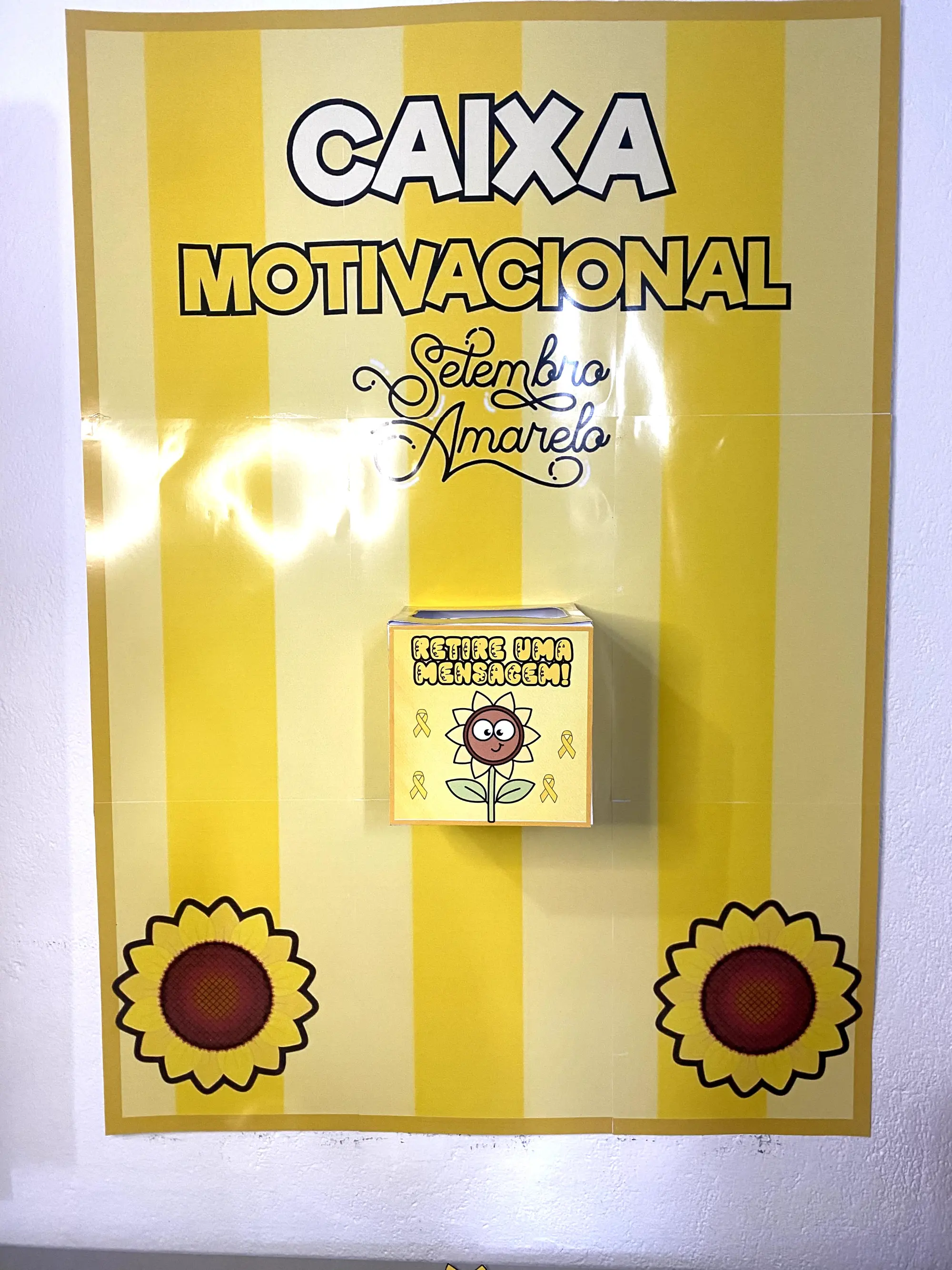 CAIXA MOTIVACIONAL SETEMBRO AMARELO – ALFABETIZAÇÃO — amostra 3: A Caixa Motivacional Setembro Amarelo pode ser utilizada… CAIXA MOTIVACIONAL SETEMBRO AMARELO – ALFABETIZAÇÃO — amostra 3: A Caixa Motivacional Setembro Amarelo pode ser utilizada…