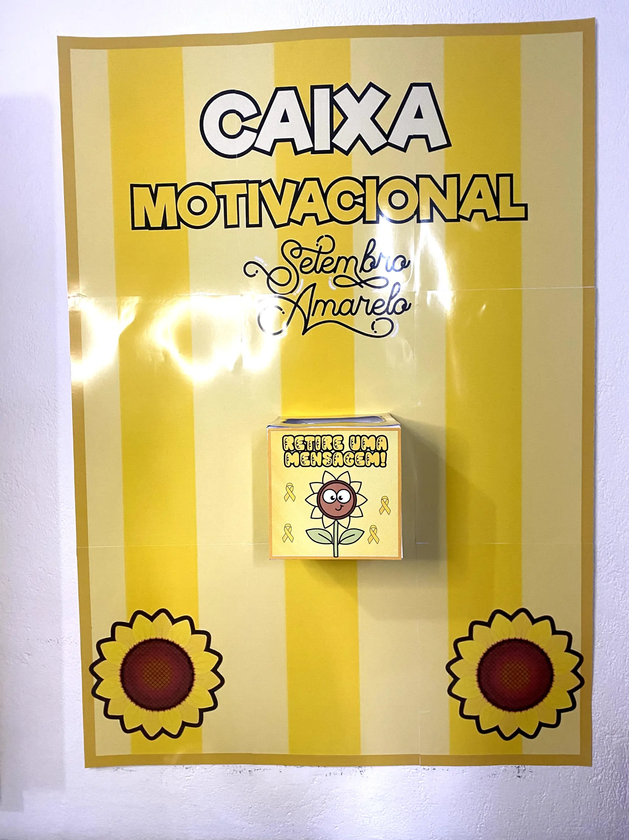 CAIXA MOTIVACIONAL SETEMBRO AMARELO – ALFABETIZAÇÃO — amostra 4: A Caixa Motivacional Setembro Amarelo pode ser utilizada… CAIXA MOTIVACIONAL SETEMBRO AMARELO – ALFABETIZAÇÃO — amostra 4: A Caixa Motivacional Setembro Amarelo pode ser utilizada…