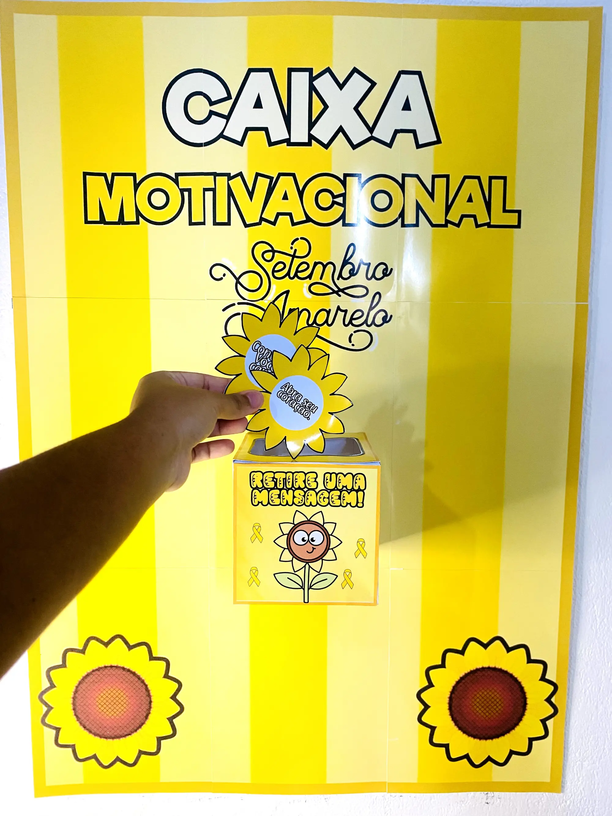 CAIXA MOTIVACIONAL SETEMBRO AMARELO – ALFABETIZAÇÃO — amostra 5: A Caixa Motivacional Setembro Amarelo pode ser utilizada… CAIXA MOTIVACIONAL SETEMBRO AMARELO – ALFABETIZAÇÃO — amostra 5: A Caixa Motivacional Setembro Amarelo pode ser utilizada…