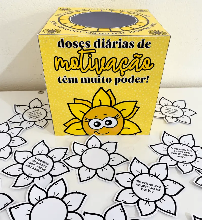 Caixa Motivacional Setembro Amarelo: PDF para Imprimir — Atividades para Educação Infantil: Trabalhe o Setembro Amarelo com…