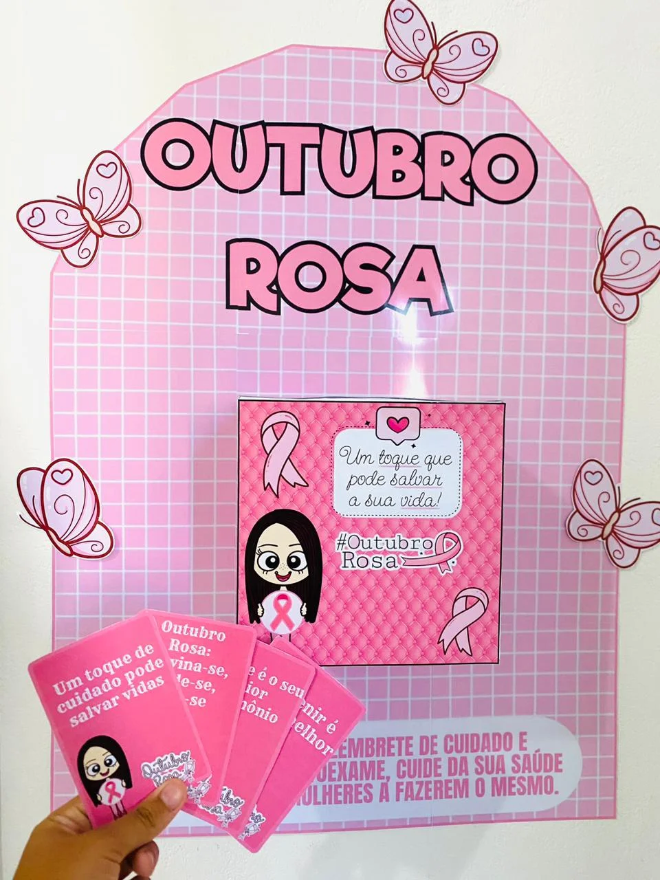 Caixa Outubro Rosa – Material Pedagógico — amostra 1: O material inclui
