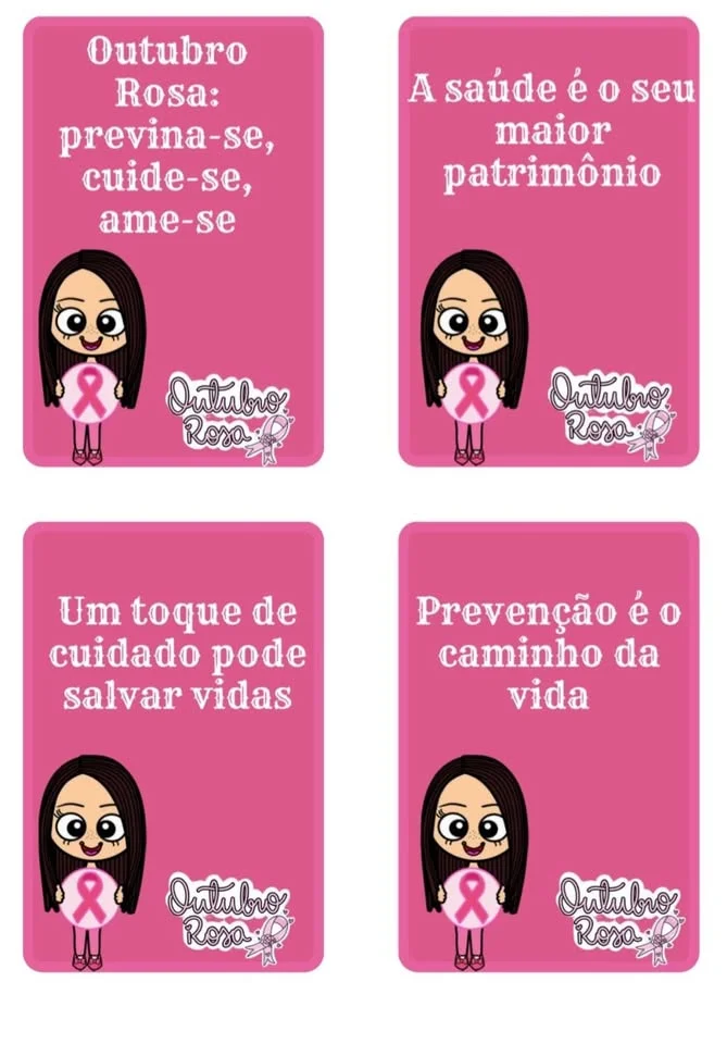 🩷 Caixa Outubro Rosa: Painel Reflexivo 💗 Em PDF 💗🌸 — amostra 4: Quer transformar a sua sala de aula, consultório ou…
