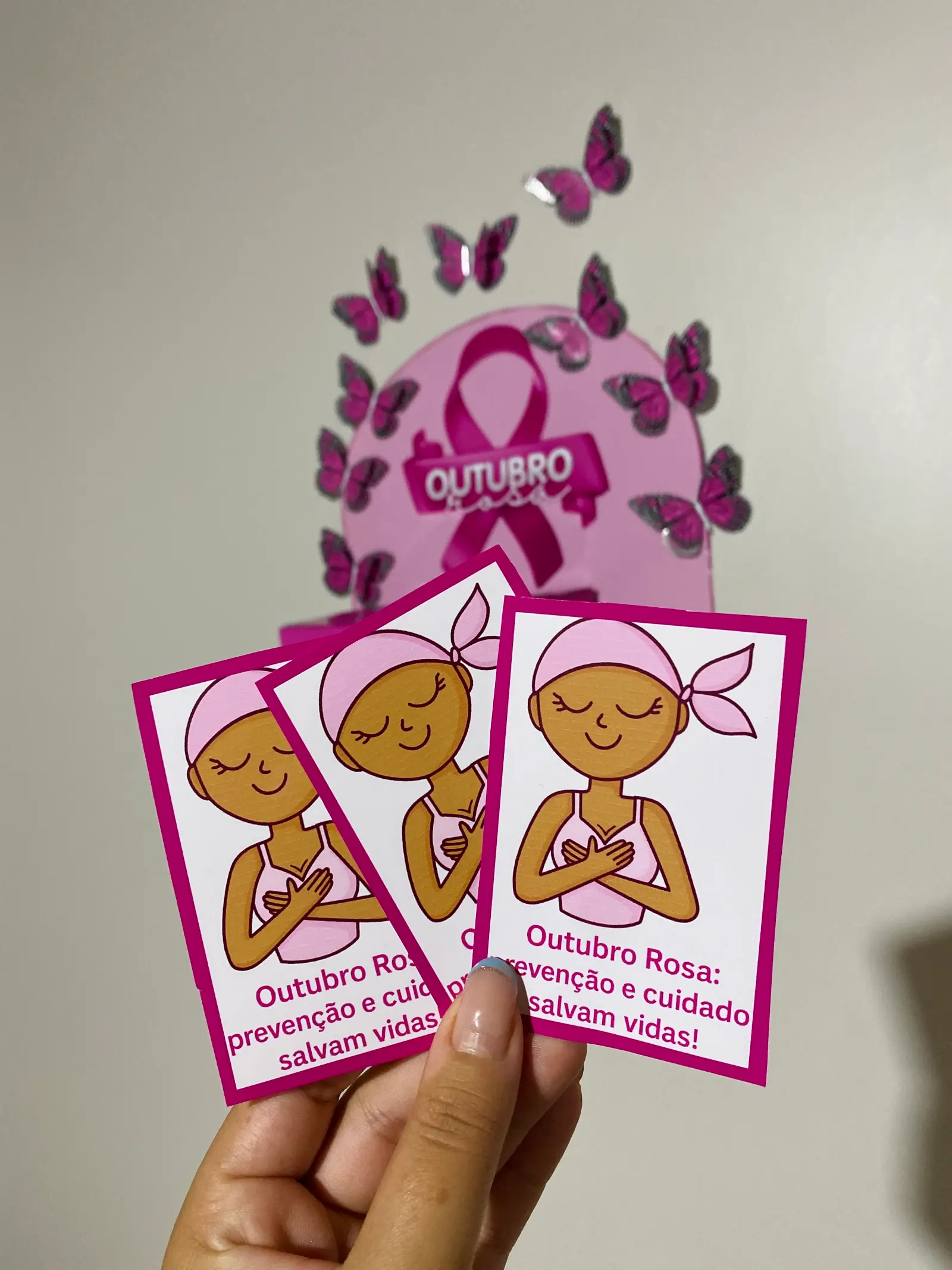 Caixa Outubro Rosa – Prevenção e Cuidado — Datas comemorativas para Educação Infantil: Caixa temática Outubro Rosa com…