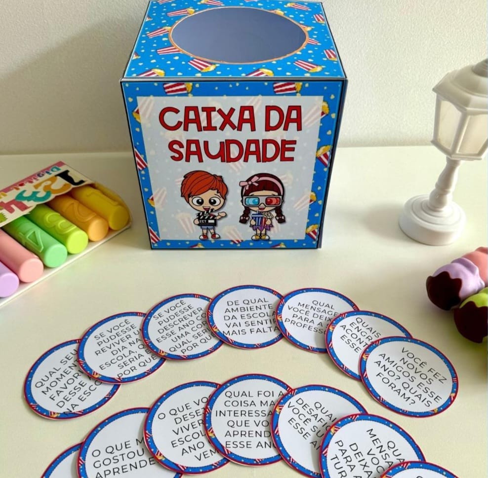 Caixa pedagógica / caixa da saudade / dinâmica de encerramento – Atividade Pedagógica — capa do material