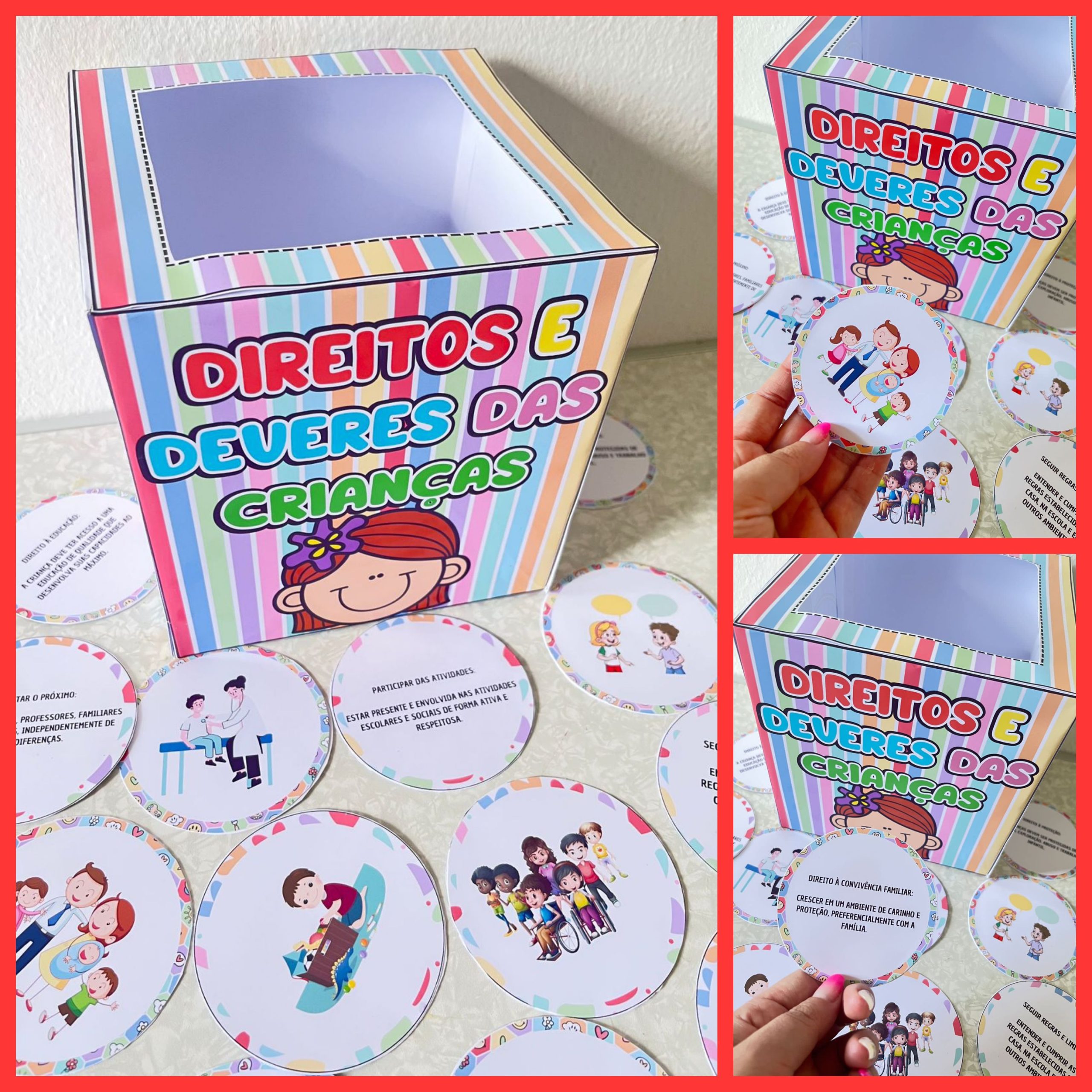Caixa pedagógica: direito e deveres das crianças – PDF para Imprimir — Ciências para Educação Infantil: Com Cards…