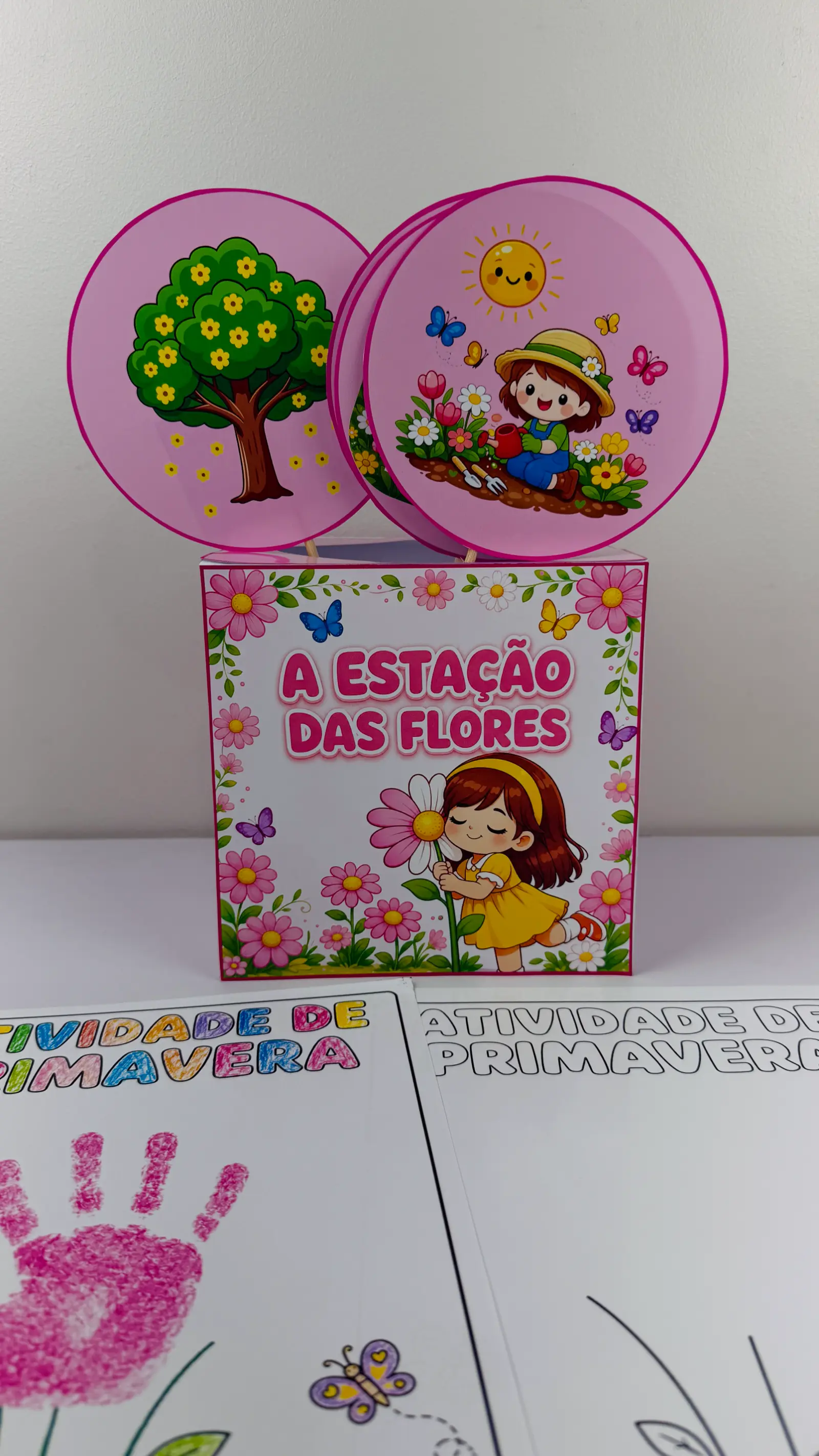 CAIXA POEMAS DA PRIMAVERA - ATIVIDADE LÚDICA ANOS INICIAIS — amostra 1: 🌸 A ESTAÇÃO DAS FLORES – ATIVIDADE DE PRIMAVERA 🌸…