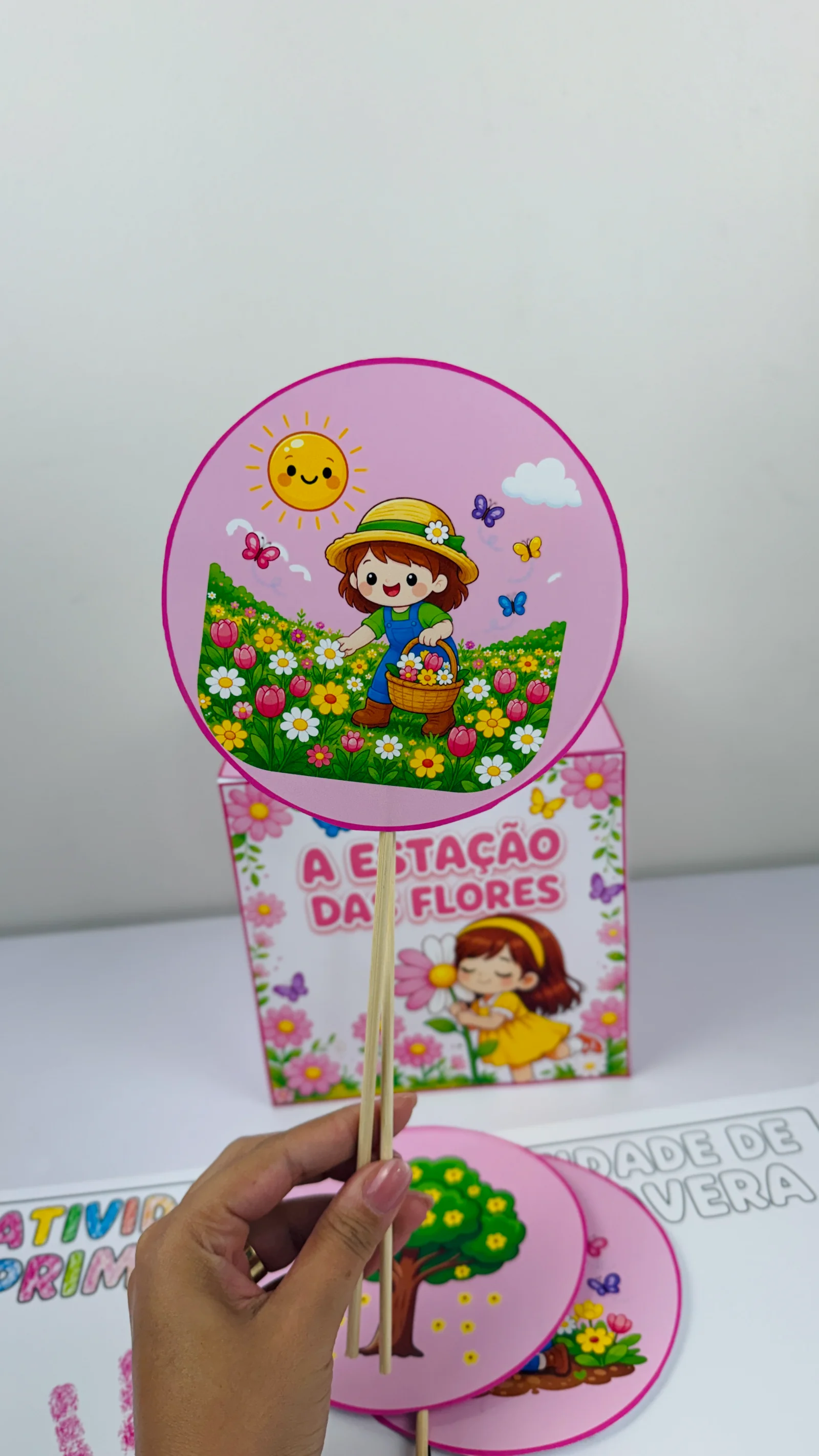 CAIXA POEMAS DA PRIMAVERA - ATIVIDADE LÚDICA ANOS INICIAIS — amostra 5: 🌸 A ESTAÇÃO DAS FLORES – ATIVIDADE DE PRIMAVERA 🌸…