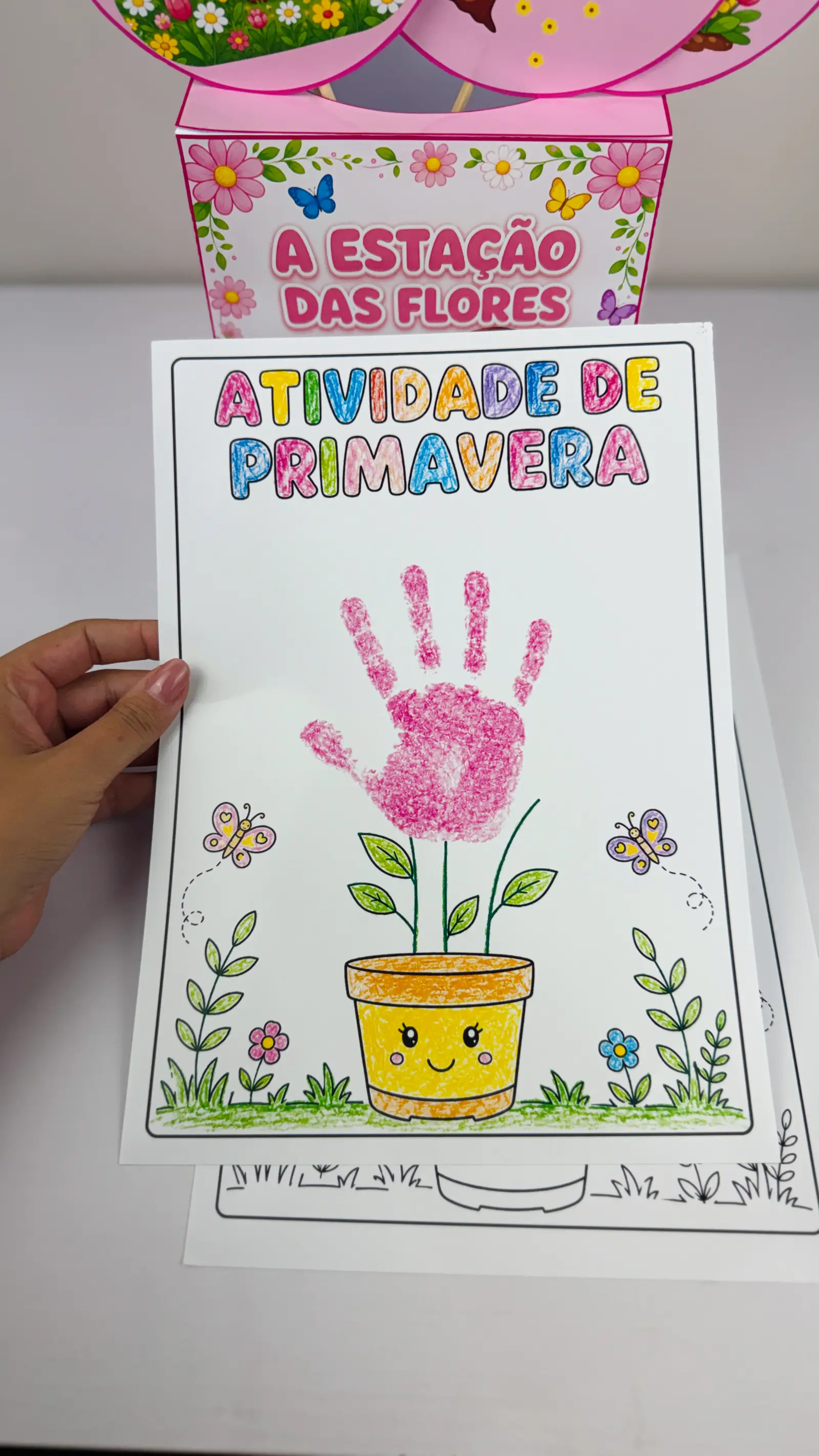 CAIXA POEMAS DA PRIMAVERA - ATIVIDADE LÚDICA ANOS INICIAIS — amostra 6: 🌸 A ESTAÇÃO DAS FLORES – ATIVIDADE DE PRIMAVERA 🌸…